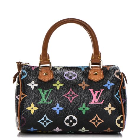 louis vuitton multicolor mini speedy black|louis vuitton handbags.